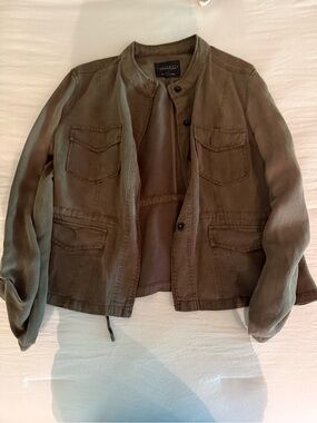 Sanctuary Olive Green Military-Style Utility Jacket